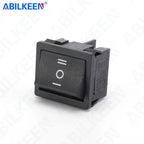 50PCS/LOT ABILKEEN KCD2-203 Plastic Rocker Toggle Switch 6Pin DPDT ON-OFF-ON Latching KCD2 Rocker Switch 16A 250VAC for Car Auto