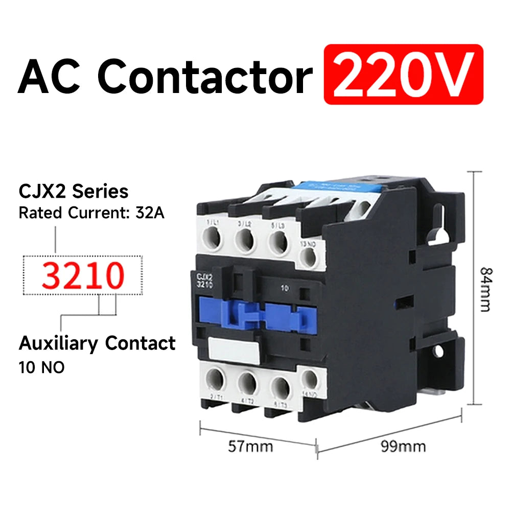 CJX2-3201 32A6511 Contact Relay 380V9511 220V AC Contactor 3210