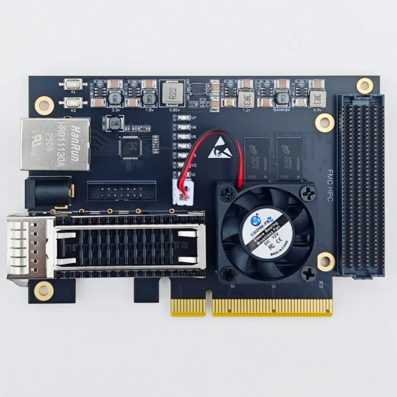 XCKU5P Development Board Xilinx FPGA XCKU5P-FFVB676 Core Board FMC QSFP28 100G Optical Port PCIE 3.0