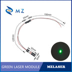 Economical Compact Green Dot Laser Diode Module 520nm D8mm 5mW 10mW 3V 5V 12V 24V Industrial Grade for Woodworking Machinery