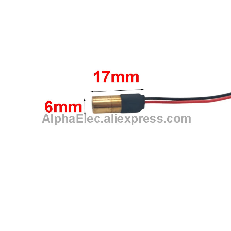 650nm 5mW Line/Cross/Dot RED Laser Module Head Adjustable Beam 3-5V 12MM Glass Lens Focusable Diode Head Industrial Class