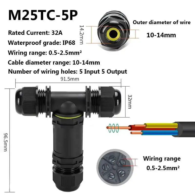 1PC IP68 Waterproof Quick Electrical Wire Connector 2 3 4 Pin Solderless LED Lamp Cable Wiring Outdoor Rainproof Terminal Blocks