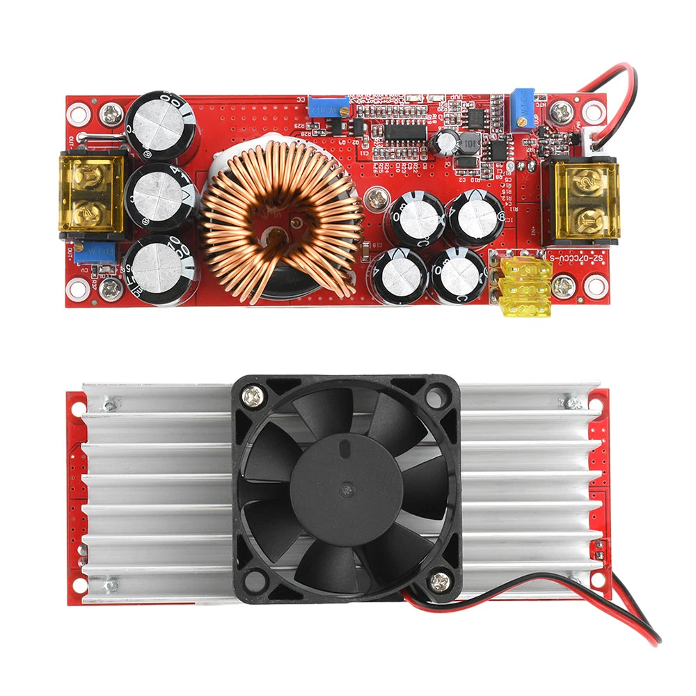 1800W 40A DC-DC Boost Converter Step Up Power Supply Module 10-60V To 12-90V Adjustable Voltage Charger 1200W 20A Boost Module