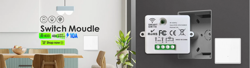 Diese 86 Switch Panel ON/OFF Touch Switch Wireless Light Switch 433Mhz Remote Control ,AC 85V~240V 10A Interruptor for Lighting