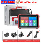 KINGBOLEN K10 Elite / K10 PRO 10" Bidirectional OBD2 Diagnostic Scan Tools Topology Map,40+ Resets,ECU Coding,FCA,CAN FD,DOIP