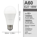 8Pcs E27 LED Bulbs AC 110V 220V 230V Boasting 3W 10W 20W 24W Lamp Warm White for Bedroom Balcony Lighting