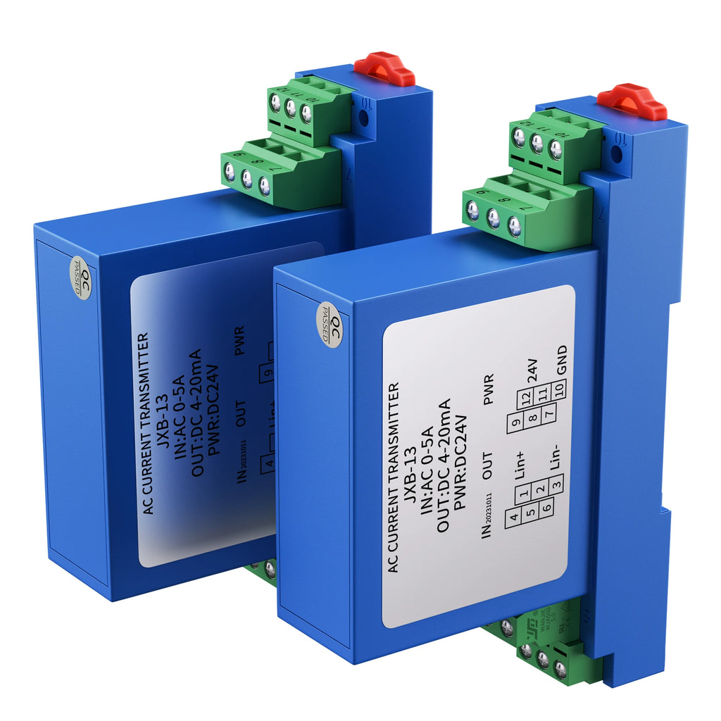 DC 24V DC Current Transmitter 4-20MA RS485 AC Current Sensor 0-5V Quick Response 0-10V 5A 10A 20A AC Current Transducer