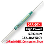 High Power SPDT Reed Switch 3 Pin 120V 127V 220V 230V 250V 400V 500V Voltage Normally Open/Closed NO/NC Magnetic Contact Sensor