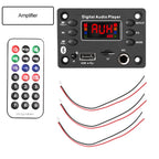 DC7-16V Bluetooth 5.0 MP3 Decoder Board 2x25W Car Audio Amplifier Board With Radio Function & Microphone Jack