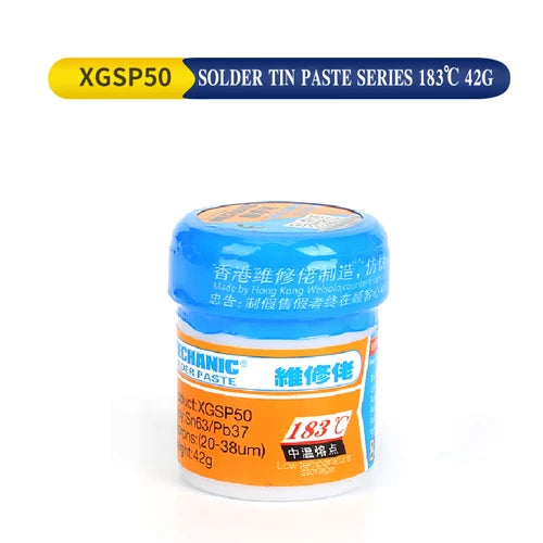MECHANIC 183℃ Solder Tin Paste Sn63/Pb37 BGA Reballing Welding Flux Soldering Cream for Mobile Phone IC CPU SMD PCB Rework Tools