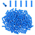100pcs Blue Butt Connectors, Butt Splice Crimp Connectors, (16-14) AWG Insulated Electrical Wire Crimp Connectors, Butt Splice