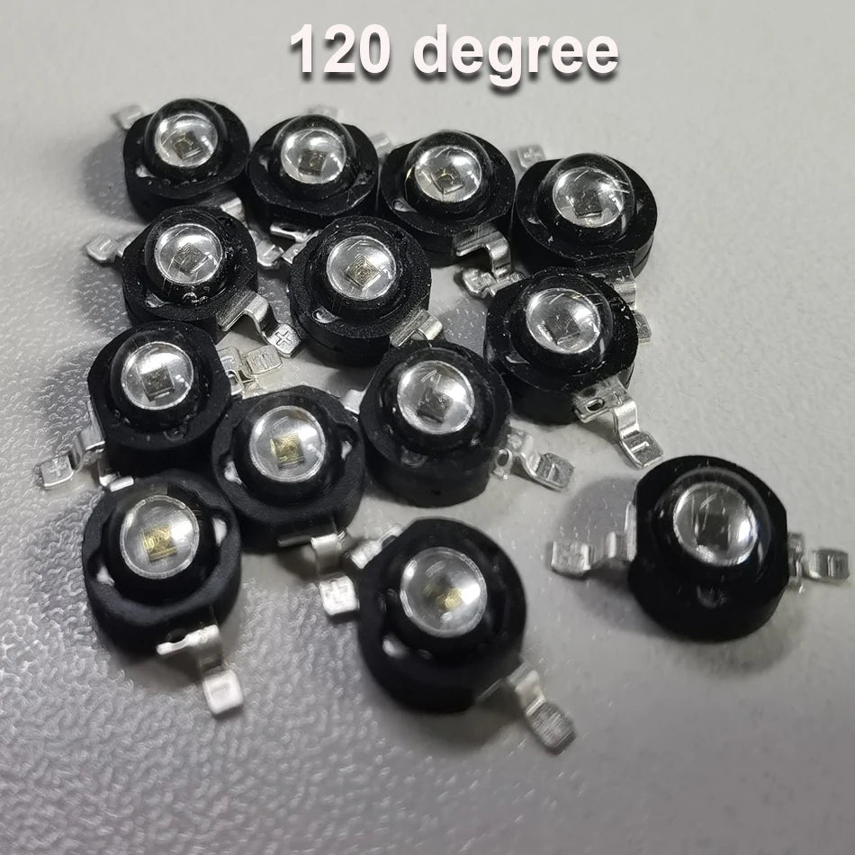 3W IR High Power led 3Watt 850nm 940nm 740nm 60 90 120 degree  Infrared LED IR Light Emitting Diode for Night Vision CCTV DIY