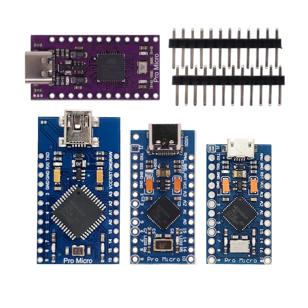 Type-C MINI USB Pro Micro For Arduino ATmega32U4 5V/16MHz 3.3V/8Mhz Module With 2 Row Pin Header Leonardo Usb Interface Board
