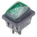 1pcs On Off On 12V/220V Heavy Duty 6 Pin DPDT IP67 Waterproof Auto Boat Marine Toggle Rocker Switch with LED 12V 220V 27x22mm