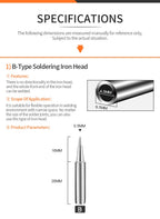 Handif 900M Soldering Iron Tips Lead-Free Pure Cooper Soldering Station Sting 900m Fit 936/937/938/969 Solder Station