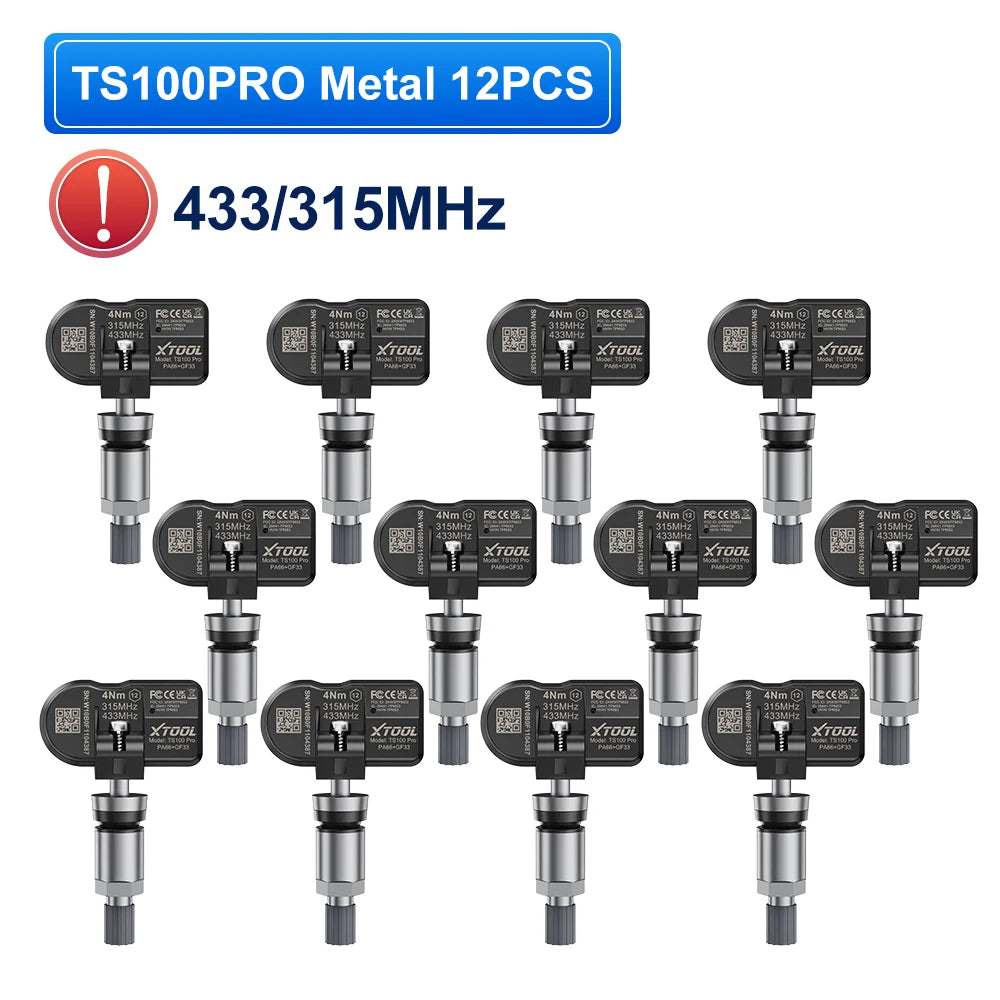 XTOOL TS100 PRO Sensor TPMS Sensor Tire Repair Tools TPMS Pressure Monitor Tester Automotive Tire Pressure Programming Sensors