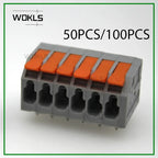 1Pcs PCB terminal block FS1.5 DA803R 2601 1.5 mm² spacing 3.5 or 5.0 mm pitch gray 2601-1102 3 4 5 6