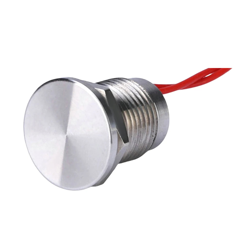 12/16/19/22/25/30MM IP68 Waterproof Stainless Steel  Momentary Push Button Switch Metal Piezo Touch Switch