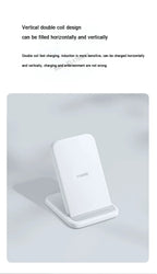 Xiaomi 30W Wireless Charger Vertical Fast Charging for Xiaomi Mi 14/13/12/11 Series for Redmi K70/K60 Series for IPhone Series