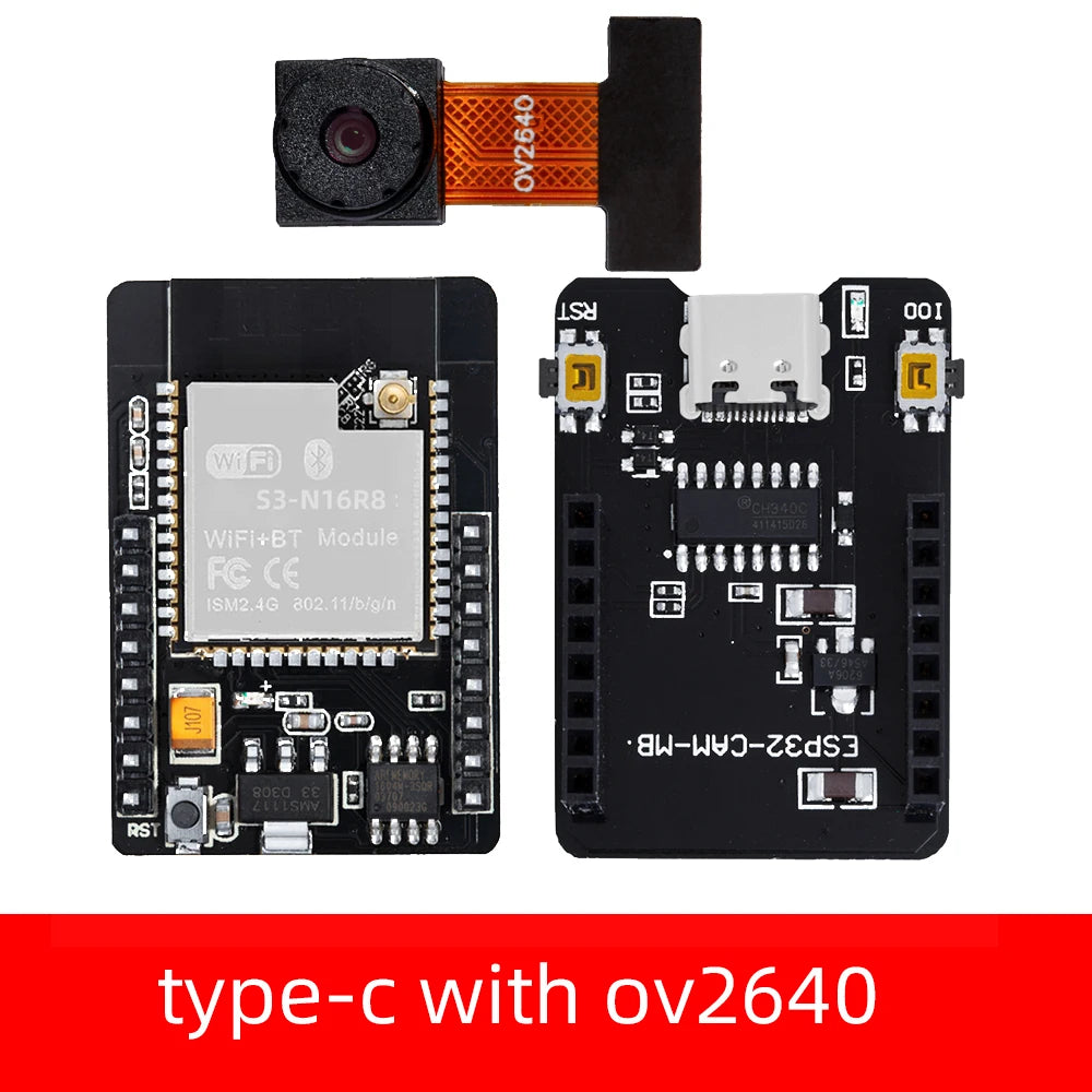 ESP32-S3-N16R8 CAM Development Board WiFi+ Bluetooth Module With OV2640/OV3660 Camera