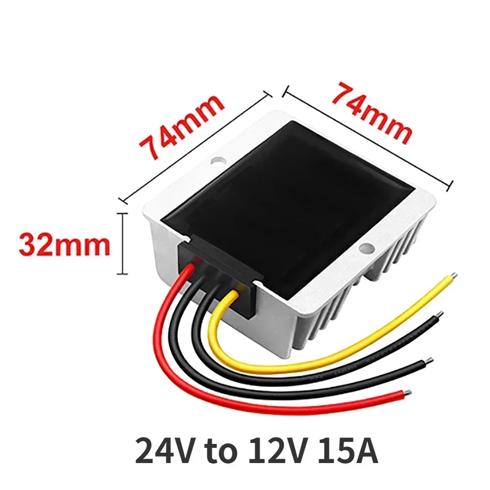 24V to 12V 3A -60A Reliable DC to DC Converter Step Down Voltage Regulator 24 Volt to 12 Volt Buck Supply Module for Cars Solar