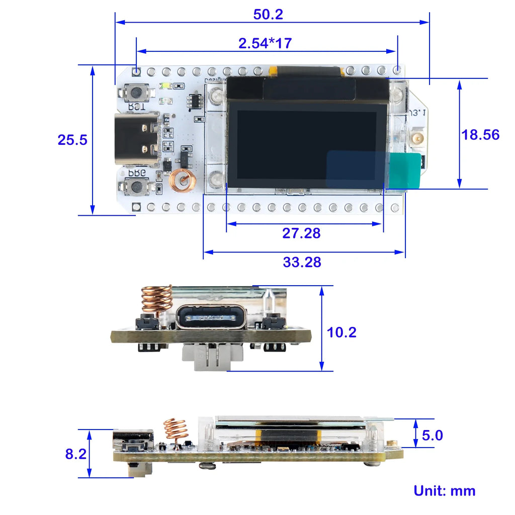 2Sets Heltec LoRa32 V3.2 IoT Dev board ESP32-S3 SX1262 0.96" OLED 863MHZ~928MHZ LoRa Module for Arduino Meshtastic LoRaWAN