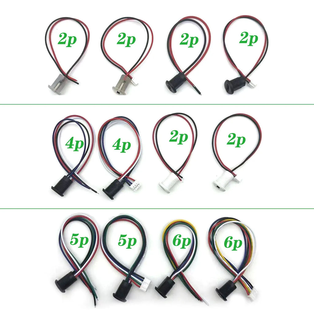 USB 2P/4P/5P/6P Connector Type-C Waterproof with PH 2.0 Nut Locking Plate Female Waterproof High Current Fast Charging Jack Port