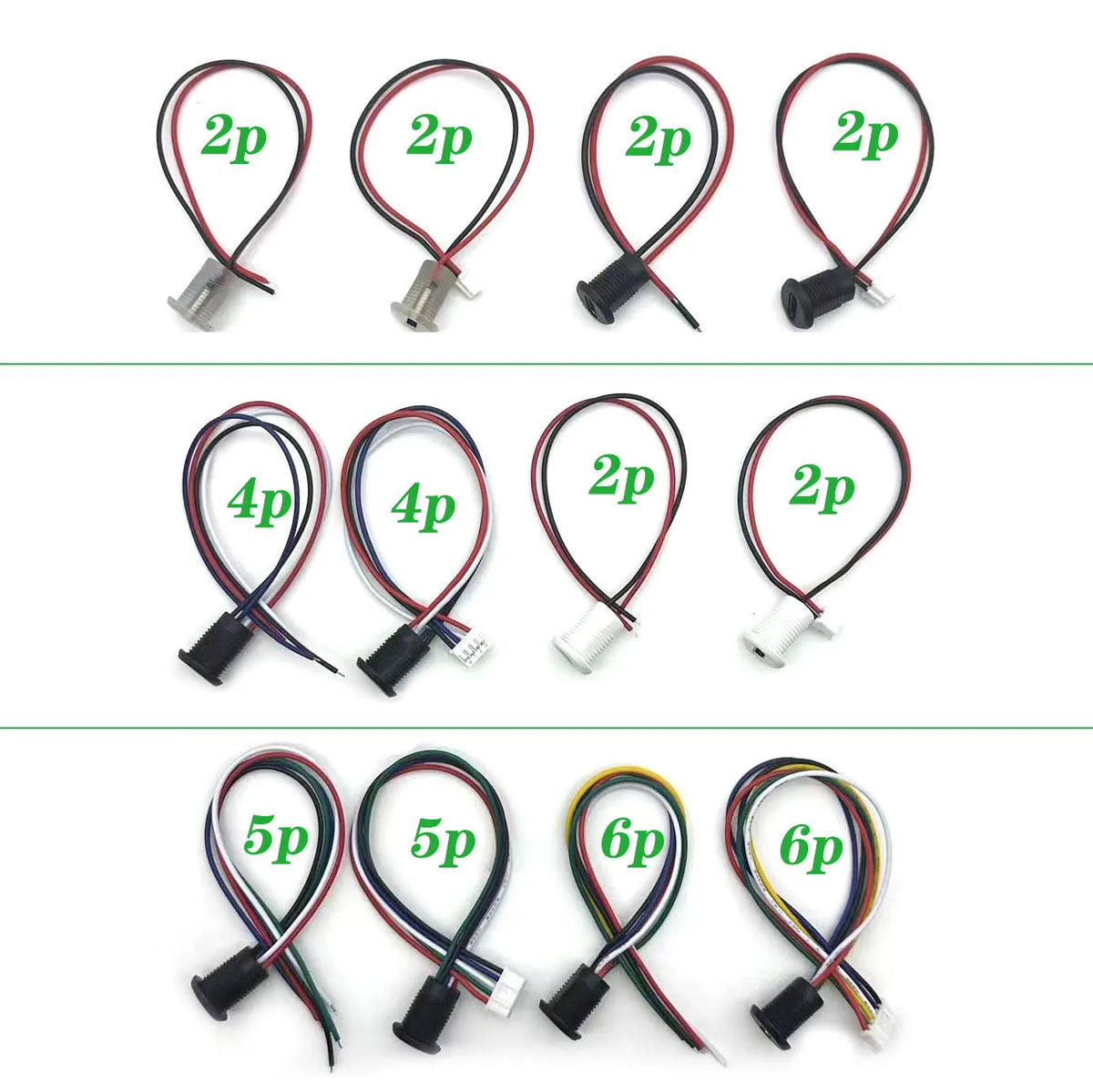 USB 2P/4P/5P/6P Connector Type-C Waterproof with PH 2.0 Nut Locking Plate Female Waterproof High Current Fast Charging Jack Port