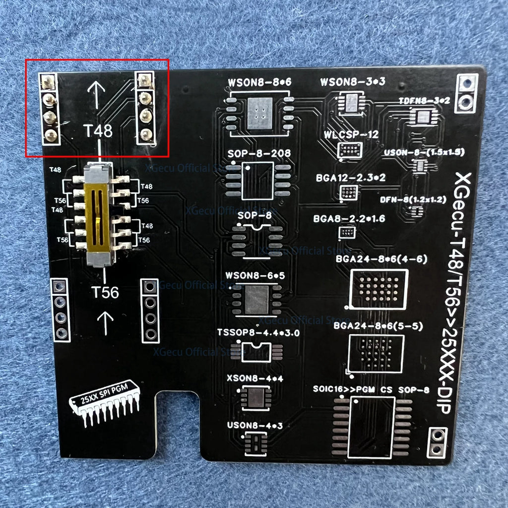 XGecu T48 (TL866-3G) Programmer Support 34000+ ICs for SPI/Nor/NAND Flash BIOS MCU EEPROM AVR PIC + 17-in-1 adapter + ISP cable