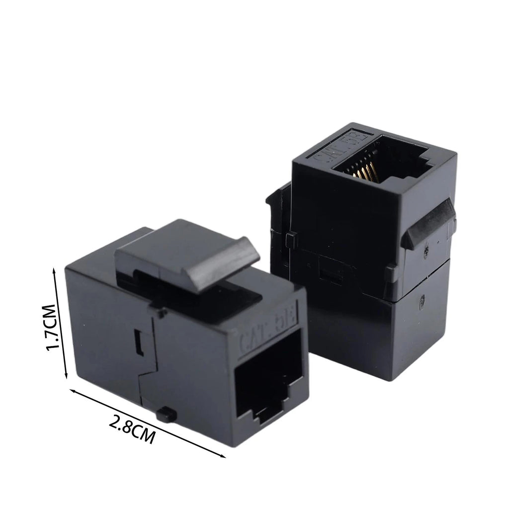 2-20Pcs CAT6 RJ45 Keystone Jack Coupler Cat6 RJ45 Keystone Couplers Ethernet Connector Female to Female Lan Cable Extender