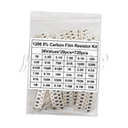 0402 0603 0805 1206 1210 2512 1% 5% 200pcs 660pcs 720pcs 4000pcs smd resistor kit assorted kit 10k 100k 1k 1r 100r 220r 1% 5%