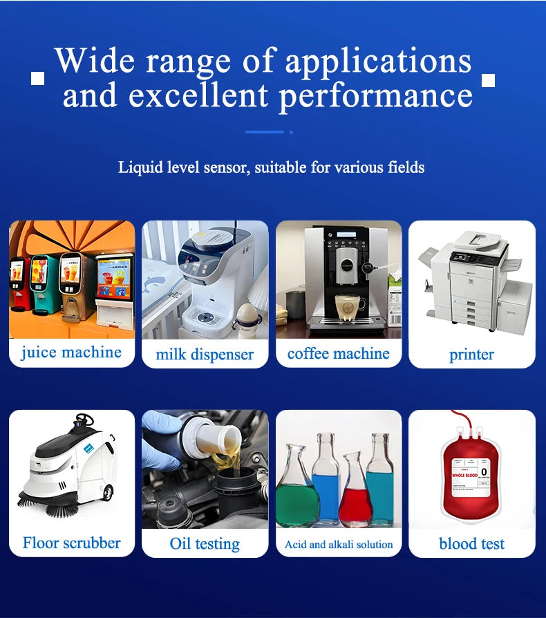 Pipes/Tubes 3/4/6/8/10/12/16/18/20/25mm Contactless Water Level Switch DC12-24V Capacitive Type Non-contact Liquid level Sensor