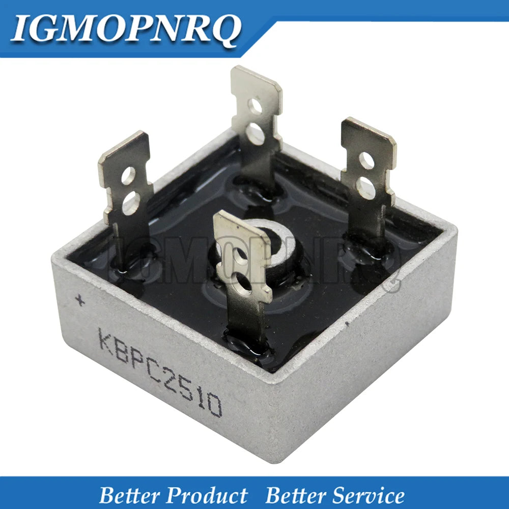 1PCS KBPC2510 KBPC 2510 25A 1000V AC Bridge Rectifier Diode New And Original
