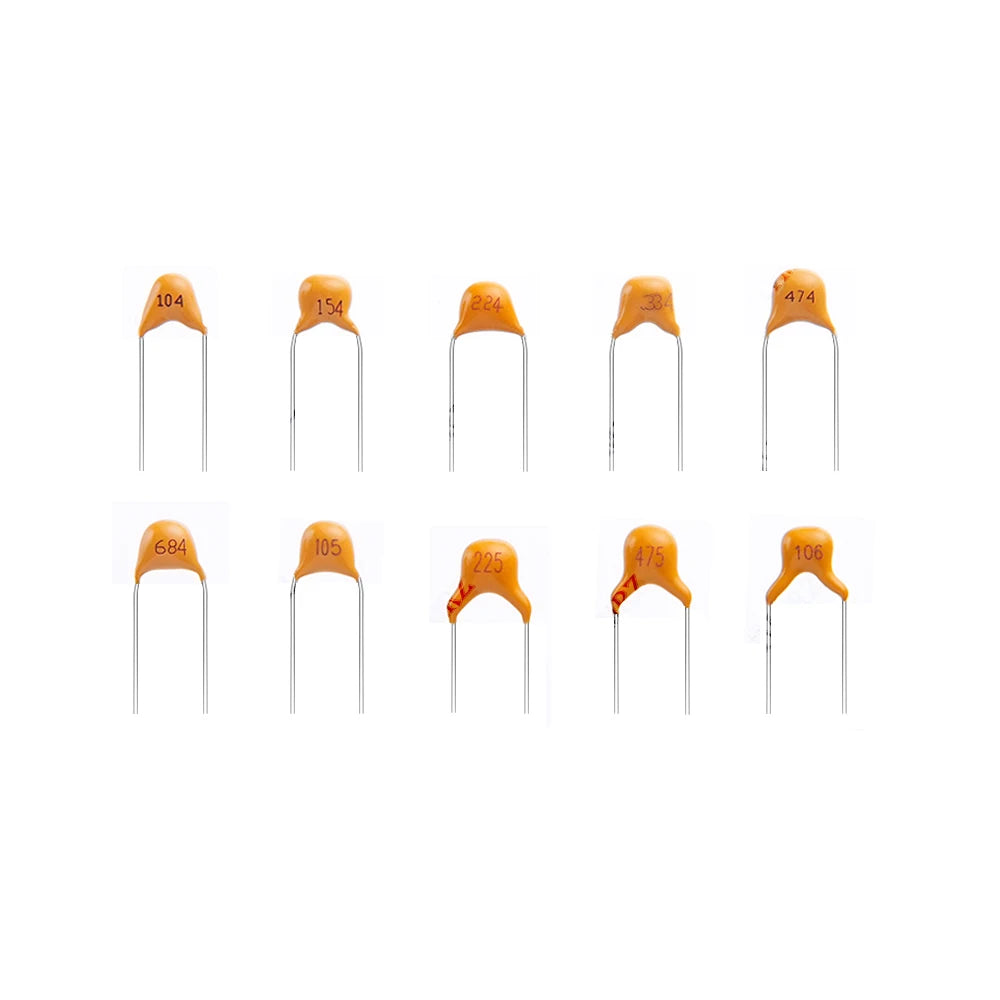 10Values 0.15UF 0..22UF 0.33UF monolithic ceramic capacitor 0.1UF-10UF kit  0.47UF 0.68UF 1UF 2.2UF 4.7UF each 50PCS