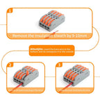 10pcs Quick Terminal Connector 212/213/214/215 Hard And Soft Wire Parallel Connector Connector Press The Wire Terminal PCT