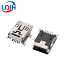 10PCS Mini USB SMD SMT 4Pin 5Pin Female Mini B Socket Connector Plug Straight DIP Jack Connector Plug-in