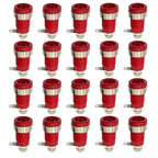 20PCS Insulated Safety 32A 4mm Banana Socket Terminal 5 Colors Female Jack Panel Mount Socket Binding Post Wire Connector