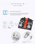 1Pcs Button Switch Self Reset Small Mushroom Head Emergency Stop 22mm Knob Key Start Inching Power on XB2-BG21 XB2-BA31 XB2-BS54