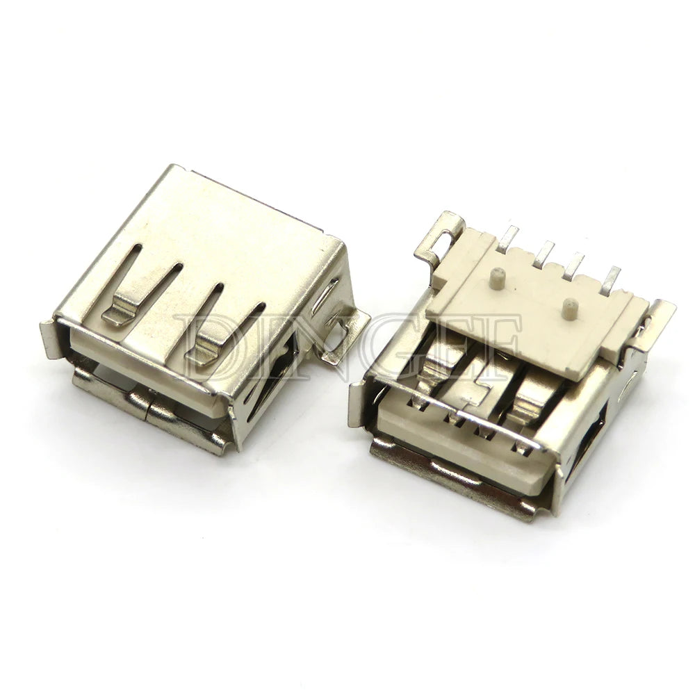 5Pcs USB Type A Standard Port Female Solder Jacks Connector PCB Socket USB-A USB-B type