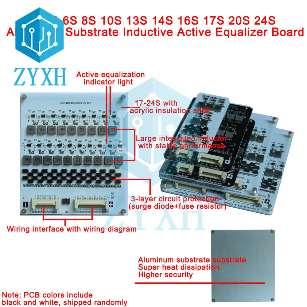 1.2A Active Balancer Board Lifepo4 Lipo Li-ion Lithium Battery Energy Transfer Equalizer Module Inductive Version BMS 3S 4S 6S