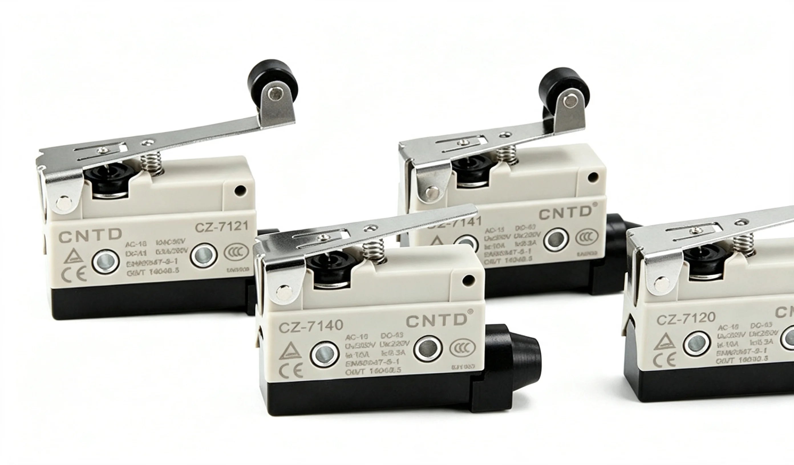 CNTD CZ‑7120 Limit Micro Switch TZ AZ‑7120 Equivalent High Roller Short Lever 10A 250V 1NO 1NC IP64 Snap Action 100% GENUINE