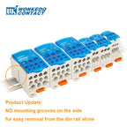 UKK Distribution Box One In Several Out Power Electrical Connector Junction Din Rail Terminal Block UKK80A/125A/160A/250A/400A
