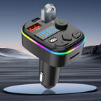 Car Charger Dual USB Type C Car MP3 Player Bluetooth 5.3 Support TF Card U Disk Phone Charger Car FM Transmitter Clear Calling