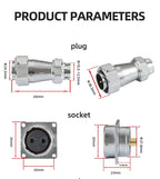 ZHQCN WY/HY28 TE+Z M28 Male And Female Docking Aviator Aviation Plug Socket Connectors 2 Pin For Machines And Equipment