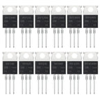 AUKENIEN Mosfet Transistor Kit 12Values 60PCS IRFZ44N IRF510N-IRF540N IRF640N IRF740 IRF820 IRF830 IRF840 IRF3205 IRF9540N TO222