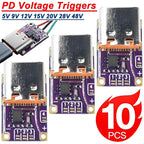 1/5/10PCS PD3.0 PD3.1 QC3.0 Trigger Module Type-C 5-48V 5A Fast Charging Decoy for Power Delivery DIY Projects Accessories