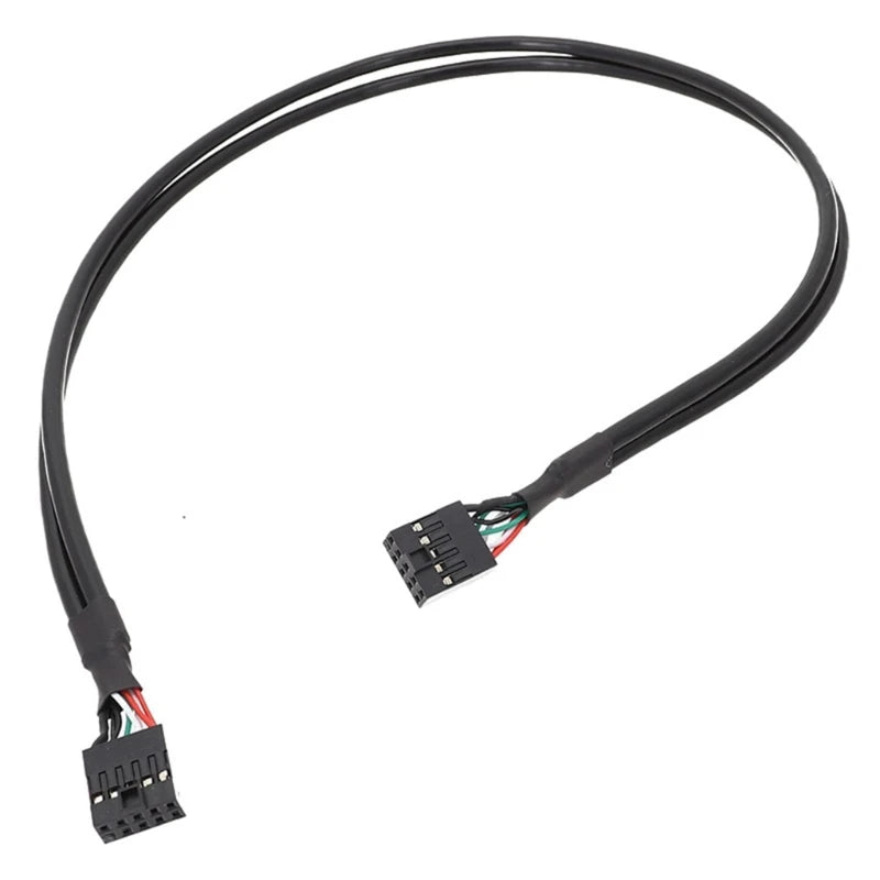 Computer Motherboard Front Usb 9pin 2.0 Extension Cable 9-Pin Female To Female Extension Cable 30/50/70cm