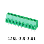 100pcs 3.81mm/0.15" KF128HL/128L-3.81mm 2P3P Low Medium Profile DG381A/MKKDS1 Splice CE PCB Screw Wire Terminal Block Connector