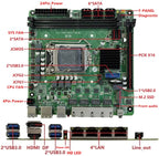 8-Bay C246 ITX NAS Motherboard 4x 2.5G LAN 2*M.2 NVME 8*SATA3.0 2*DDR4 PCIE 16X LGA1151 8th/9th Core Xeon Industrial Mainboard