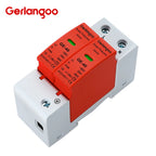 House Lightning Surge Protector AC SPD 1P 2P 3P 4P 40KA 60KA 220V 385V AC Protective Low-voltage Arrester Device ﻿